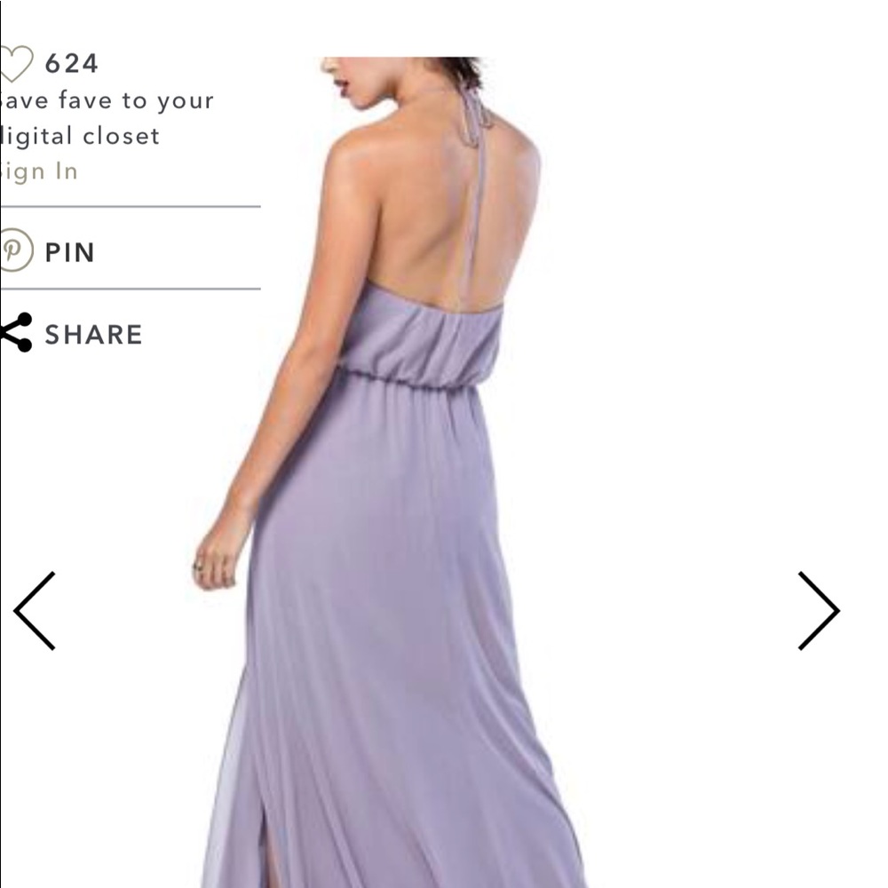 Wtoo style 307 Victorian in color bridesmaid dress - Picture 3 of 5